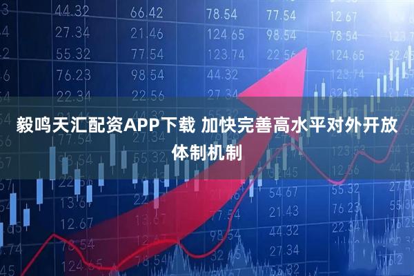 毅鸣天汇配资APP下载 加快完善高水平对外开放体制机制
